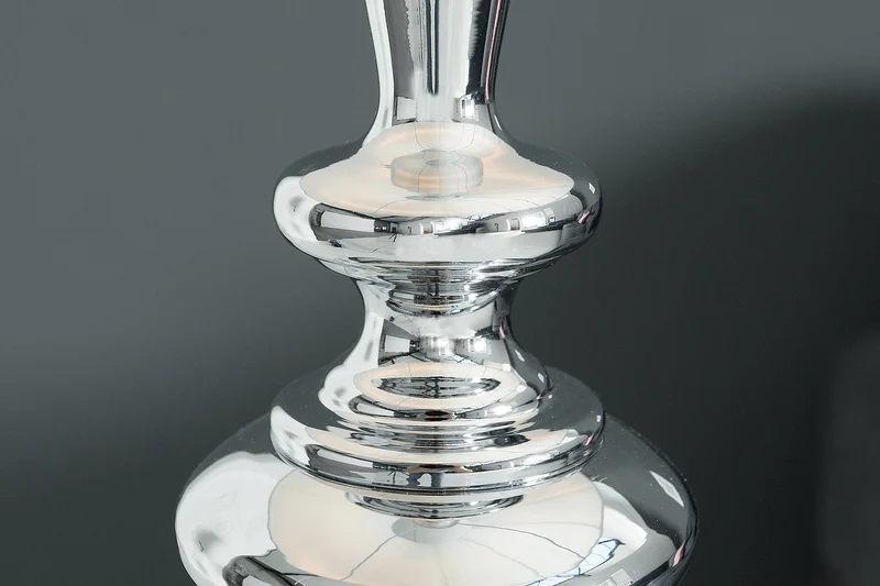 Lampadaire design élégant LUCIE 160cm argenté blanc lampadaire style baroque