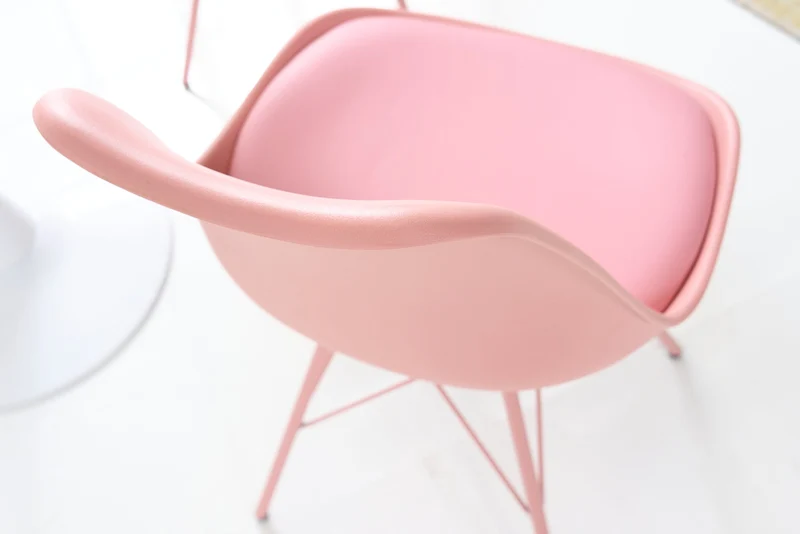 Lot de 2x chaises rétro SCANDINAVIA MEISTERSTÜCK rose