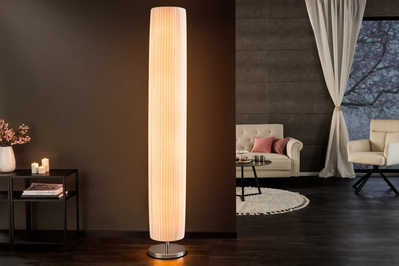 Lampe sur pied design moderne SALONE 195cm blanche