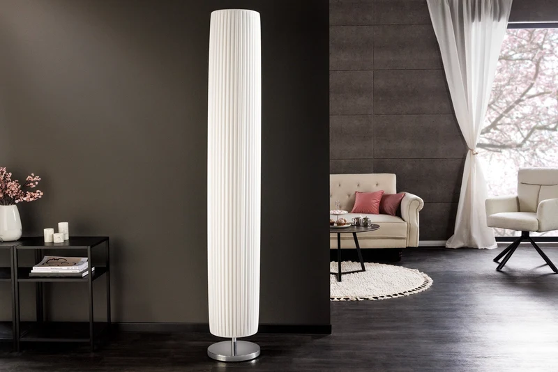 Lampe sur pied design moderne SALONE 195cm blanche