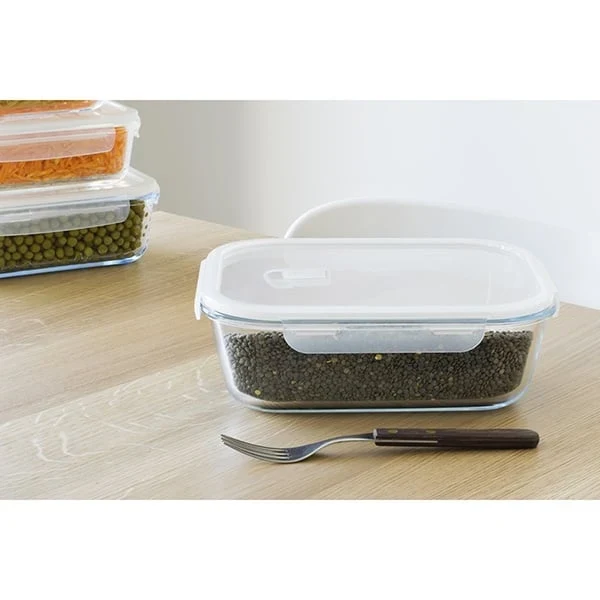 Boîte rectangulaire en verre 2,25 L Pebbly