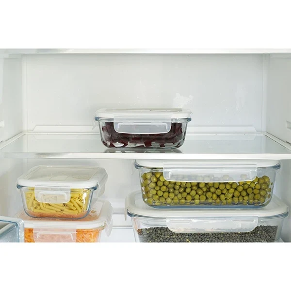 Boîte rectangulaire en verre 400 ml Pebbly