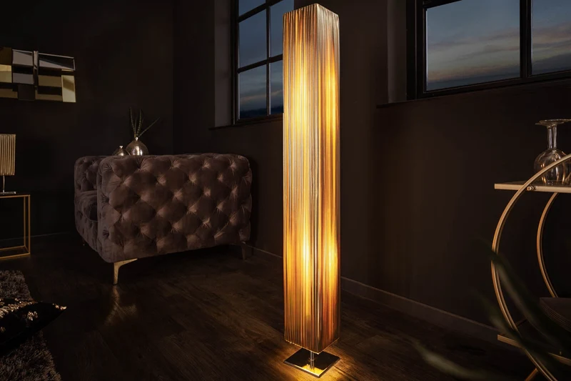 Lot de 2x Moderne Designer lampe de sol PARIS 120cm or lampe de sol