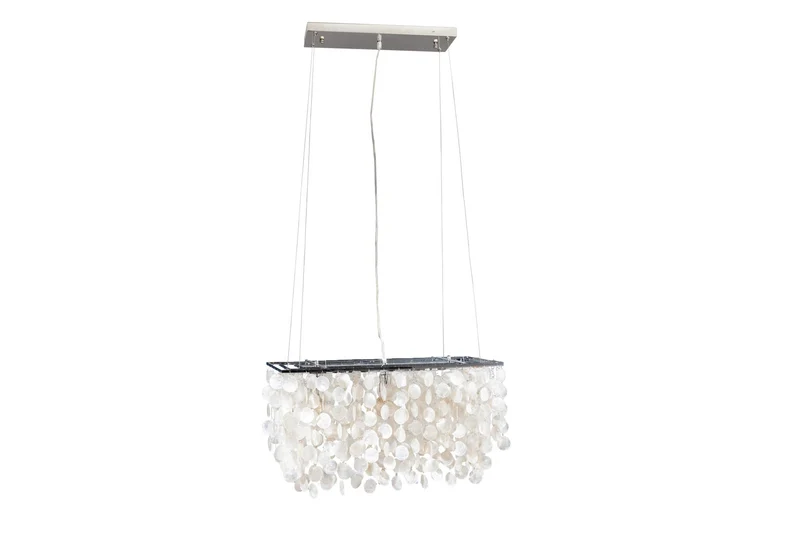 Lampe suspendue design SHELL REFLECTIONS 80 cm - coquillage nacre