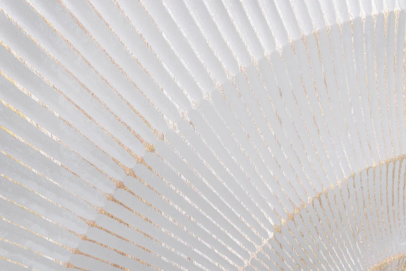 Meuble bar artisanal GOLDEN SUNSET 140cm or blanc en manguier massif