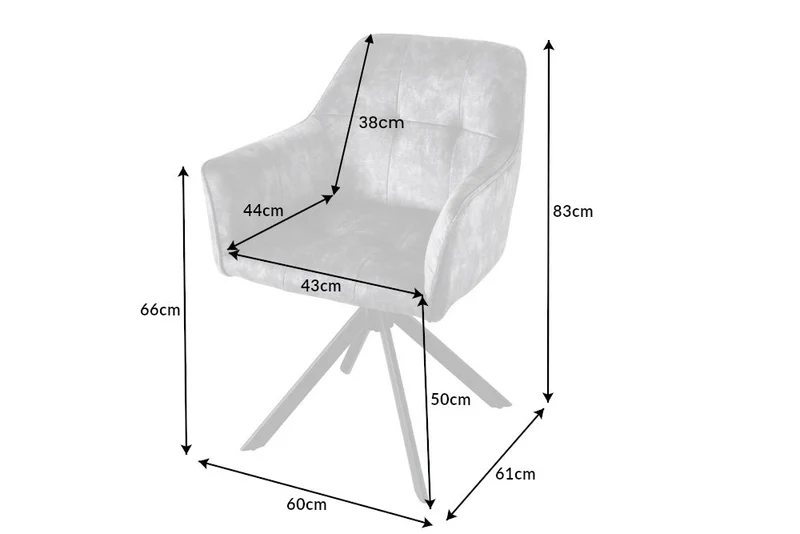 Lot de 2x chaises design LOFT en velours jaune moutarde pivotante structure métal noir avec accoudoirs