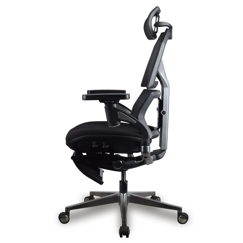 Chaise ergonomique de bureau - AURA PREMIUM Noire en mousse et maille