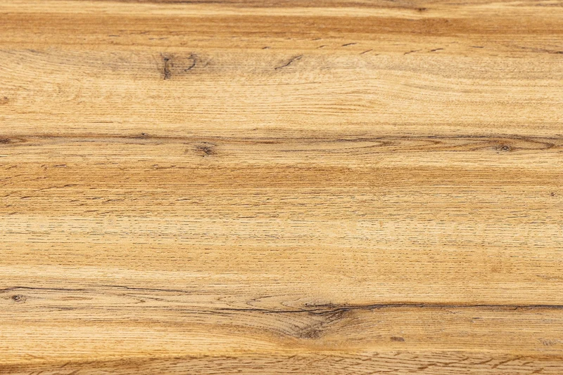 Table à manger extensible WILD 160-200 cm design chêne sauvage marron bord d'arbre noir