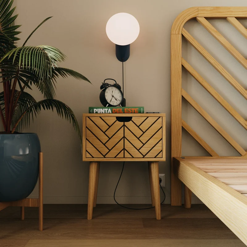 Table de chevet bois Ali