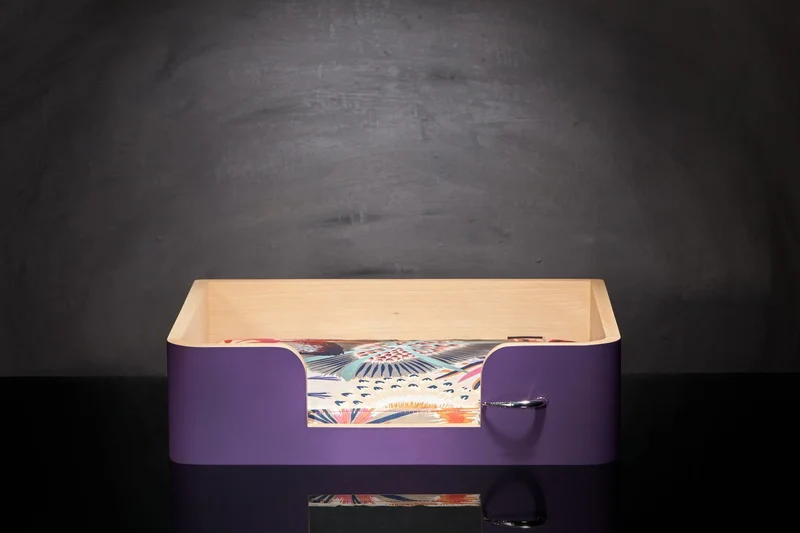 « Drôle de Panier » pour chien - Mauve Campanule