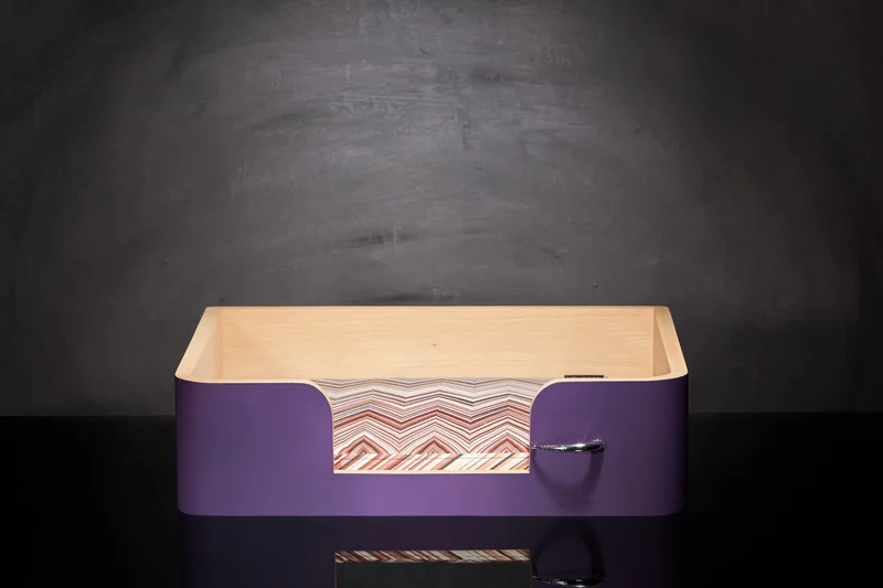 « Drôle de Panier » pour chien - Mauve Campanule
