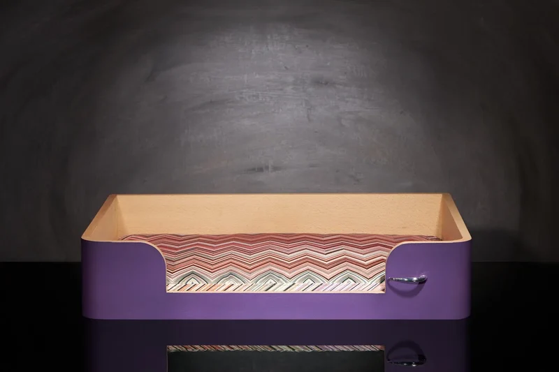 « Drôle de Panier » pour chien - Mauve Campanule