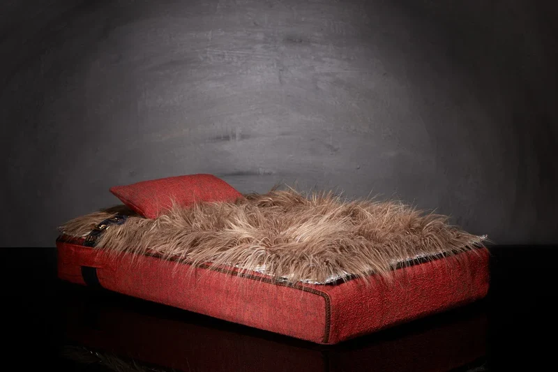 Lit pour chat « Inuit » rouge feu