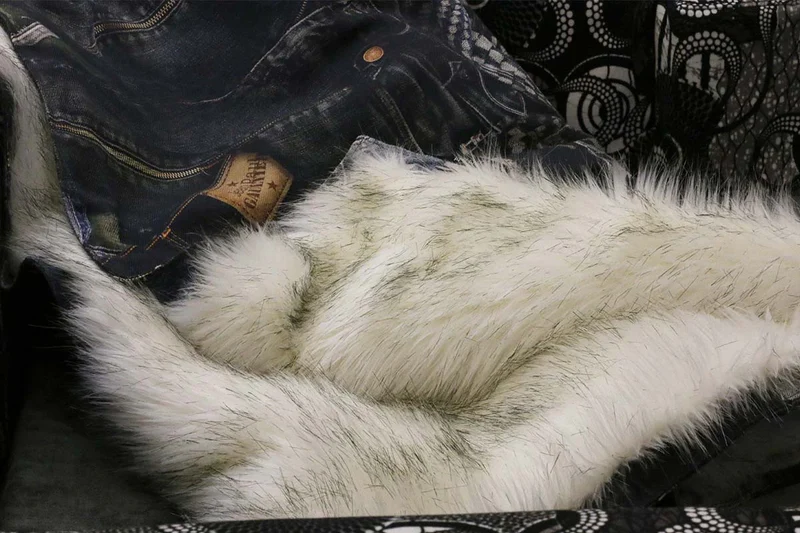 Couverture pour chat « Metis » Blue Ice - Tissu Jean-Paul Gaultier