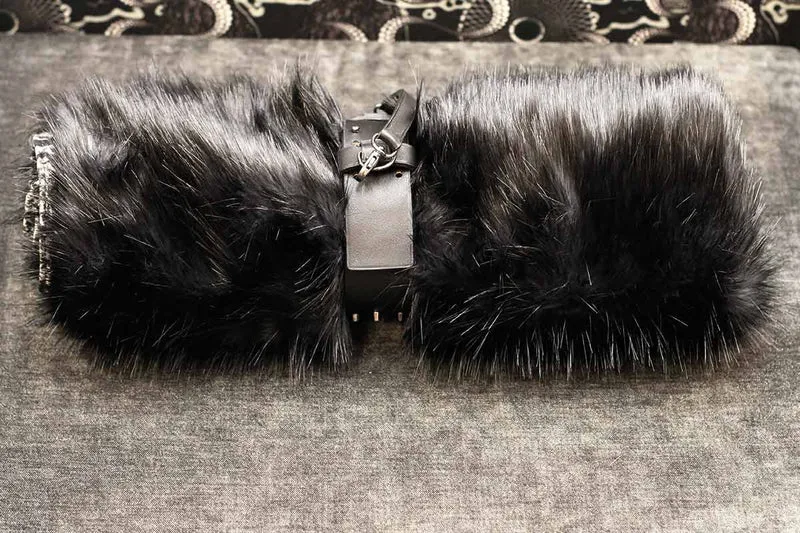 Couverture pour chat « Metis » Black Moon - Tissu Jean-Paul Gaultier