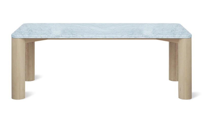 Field Dining Table, Seats 6-8 People, Oak/Carrara Marble