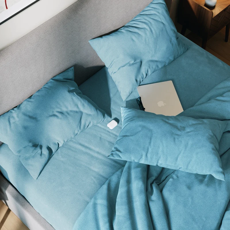 Drap housse flanelle de coton