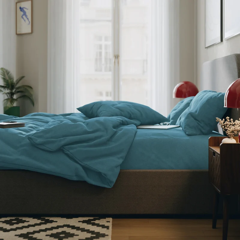 Drap housse flanelle de coton