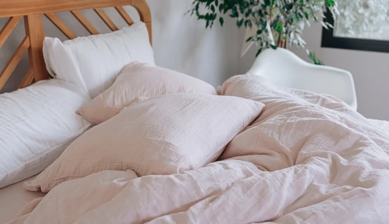 Drap plat gaze de coton