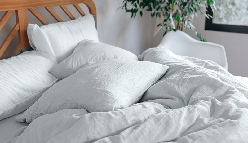 Drap plat gaze de coton