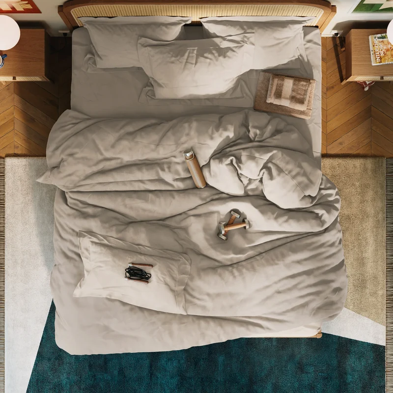 Drap plat percale