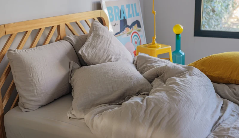 Parure de lit en gaze de coton