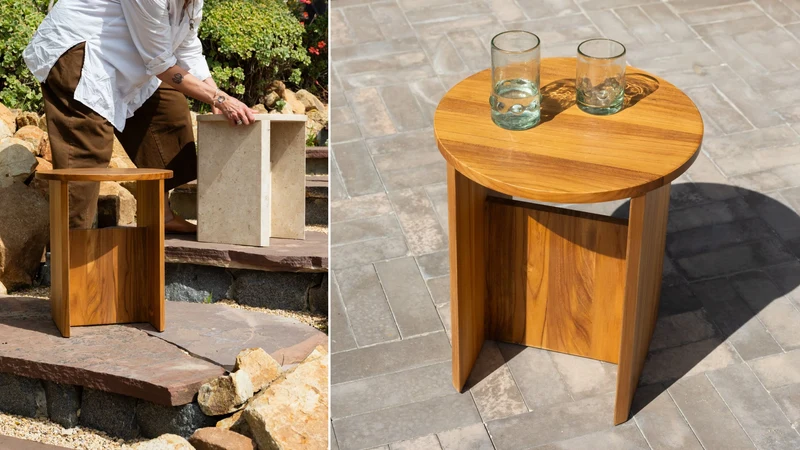 Field Stool, Teak