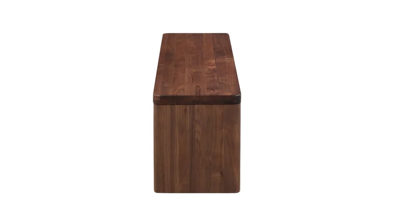 Form Bench, Seats 3, American Walnut