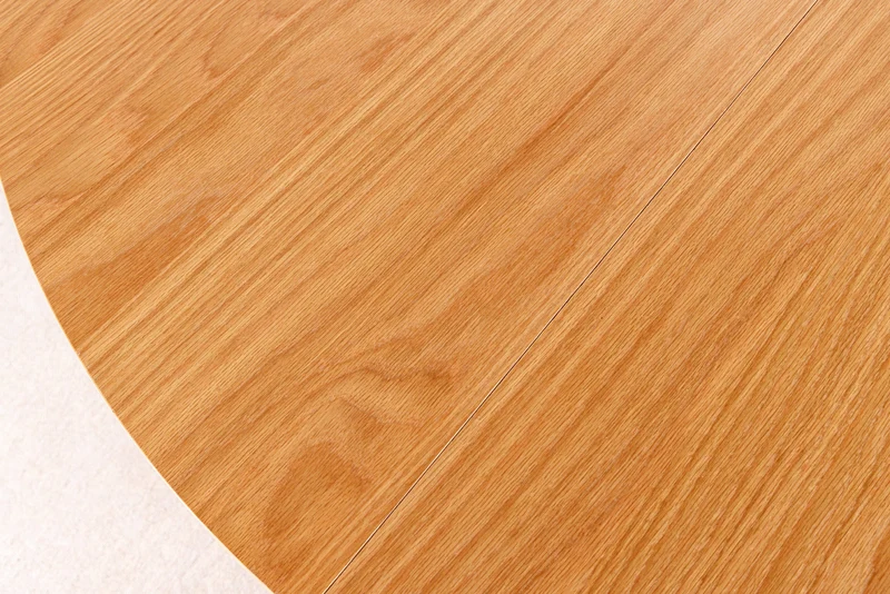 Table à manger extensible VALHALLA WOOD 120-160-200cm chêne naturel base colonne ovale