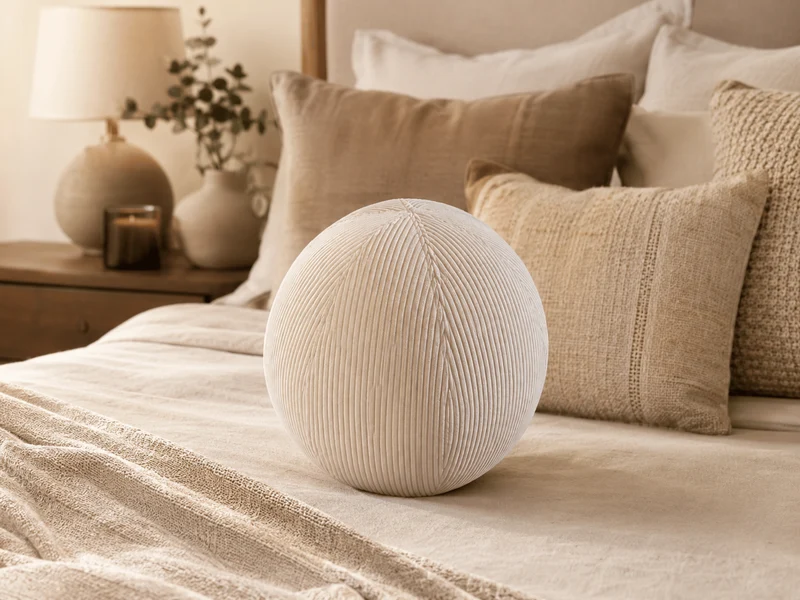 Coussin Ballon Nuba – Coussin Rond Design pour Canapé et Chambre