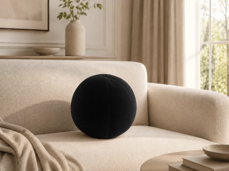 Coussin Ballon Nuba – Coussin Rond Design pour Canapé et Chambre