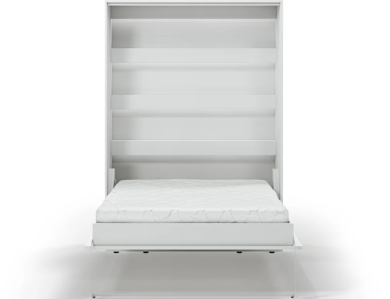 Lit escamotable NEO – armoire lit murale verticale avec rangements