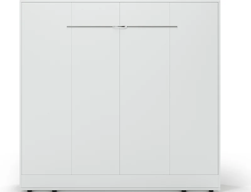 Lit escamotable NEO – armoire lit murale verticale avec rangements