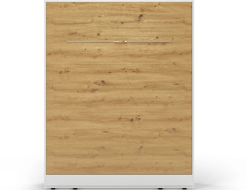 Lit escamotable NEO – armoire lit murale verticale avec rangements