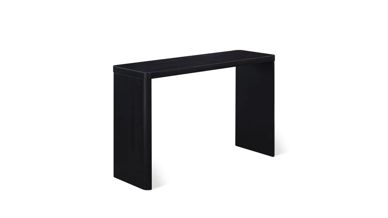 Form Console, Small, Black Oak
