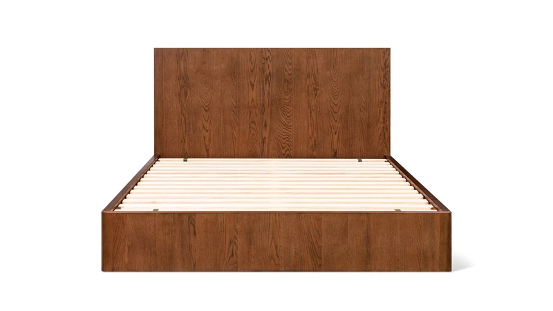 Form Storage Bed, King, Stained Walnut