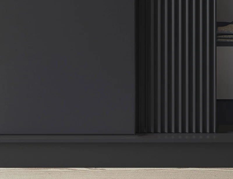 Armoire Dressing Coulissante 120 & 180 cm – Noir ou Blanc – Miroir Optionnel - RAVENTO