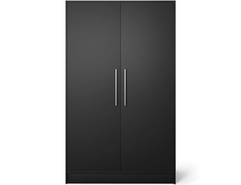 Armoire Dressing 2 Portes 120 cm – Design Moderne + Grand Rangement – Miroir Optionnel - NORVIA