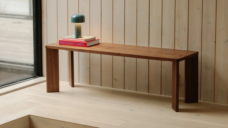 Frame Bench, Seats 2, American Walnut
