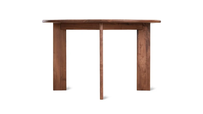 Frame Round Dining Table, Seats 4-5, American Walnut
