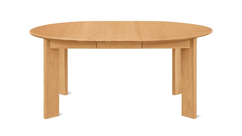 Frame Round Extendable Dining Table, Seats 4-8, Oak
