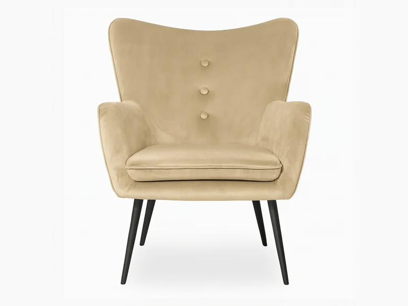 Fauteuil en velours design - ERGO