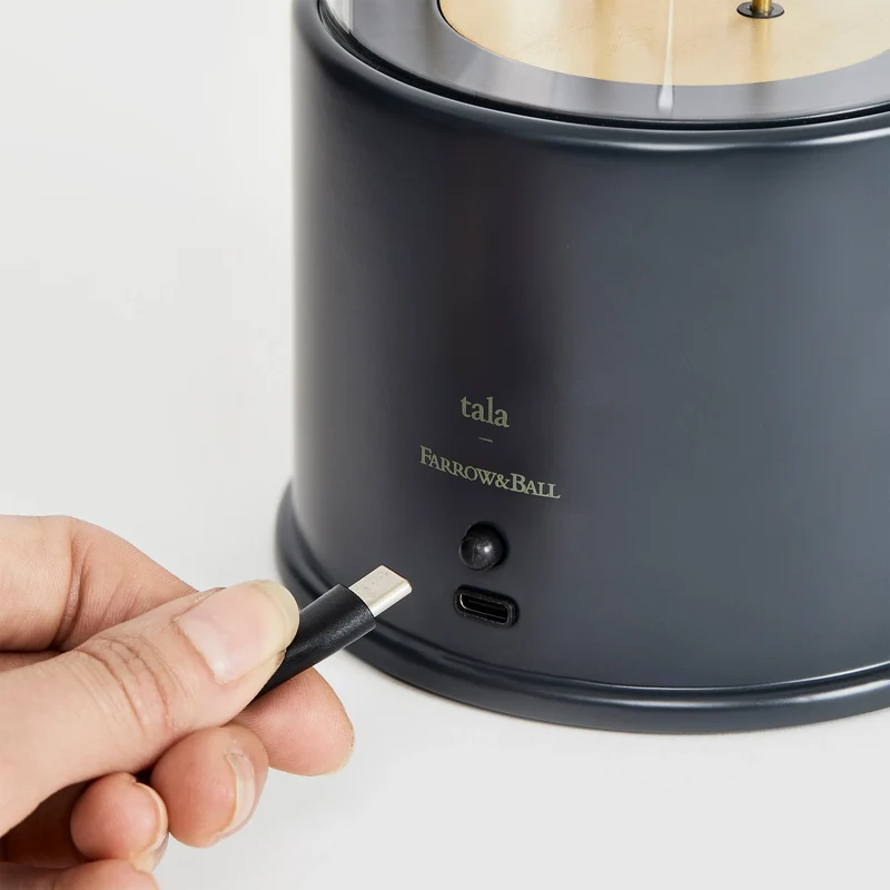 The Muse 1.0 Portable Lamp in Hackles Black