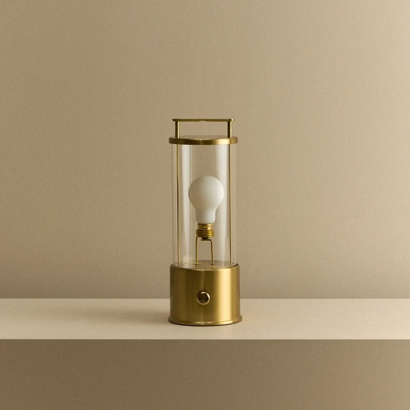 The Muse 1.0 Portable Lamp in Solid Brass