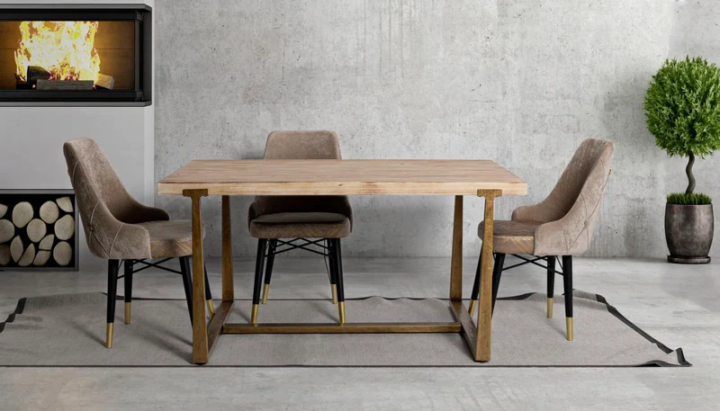 Table à manger en bois – Ankara Design classique