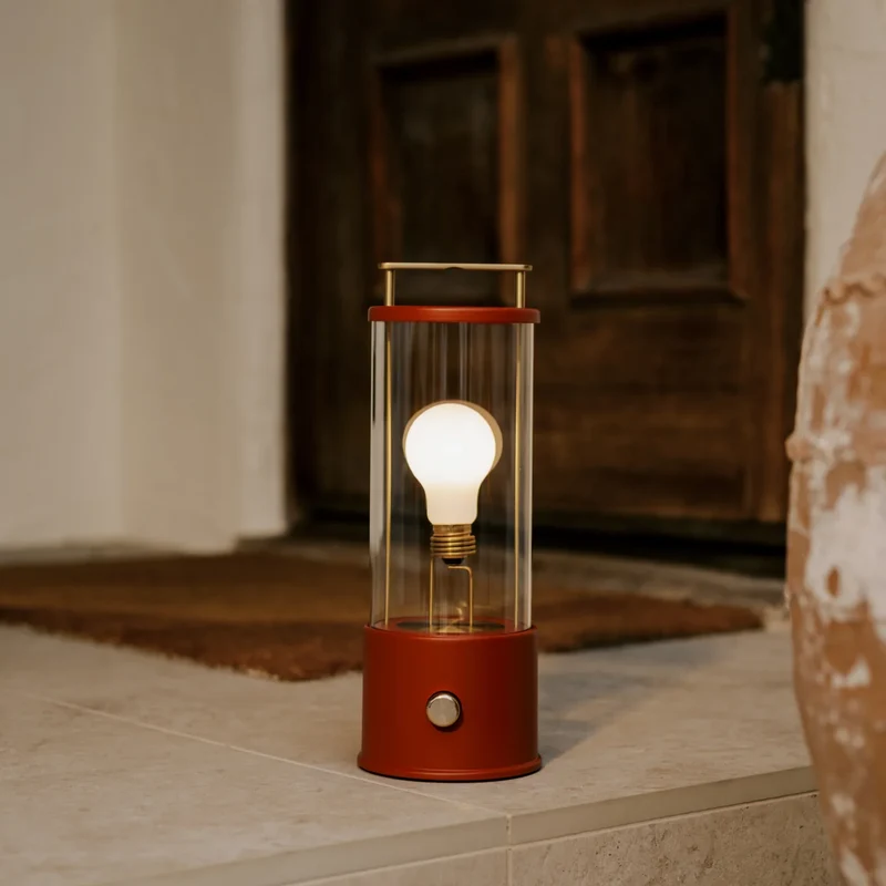 The Muse 2.0 Portable Lamp in Pomona Red