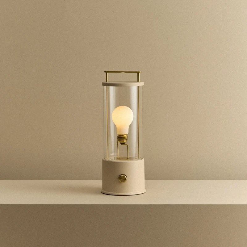 The Muse 2.0 Portable Lamp in Setting Plaster Pink