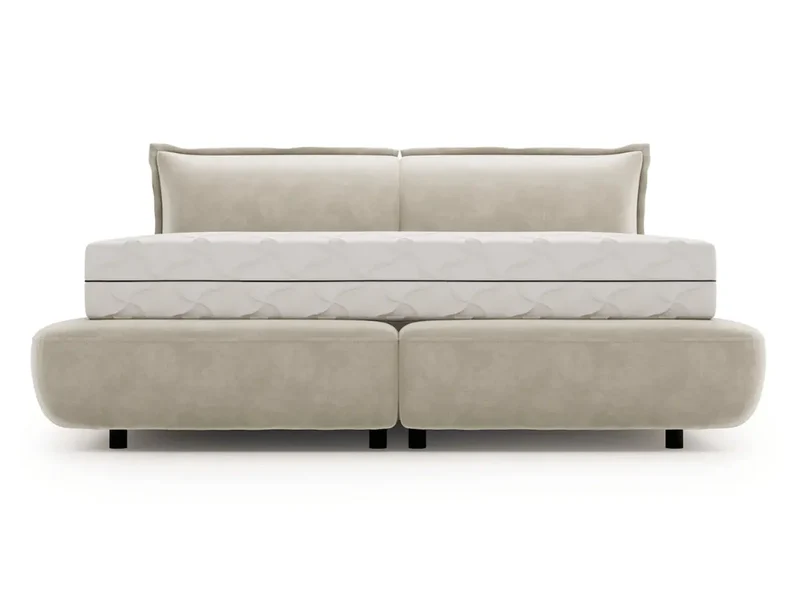 Lit design double sommier - NORA