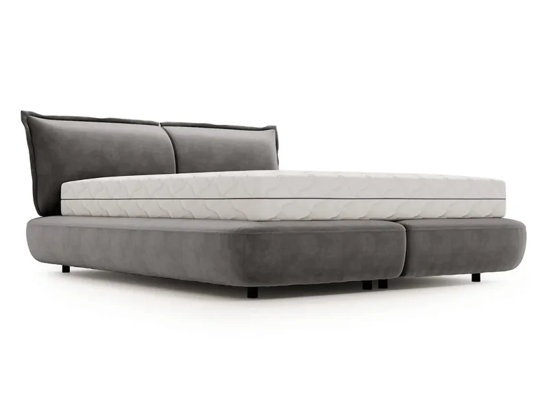 Lit design double sommier - NORA