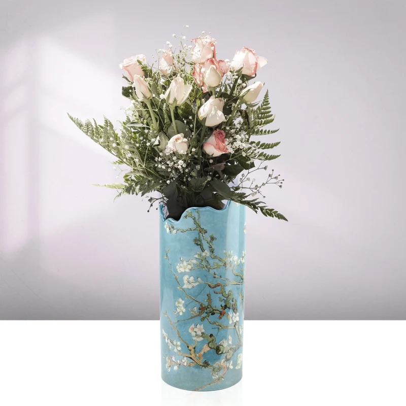 Vase en Céramique "L'Amandier en Fleurs de Van Gogh"